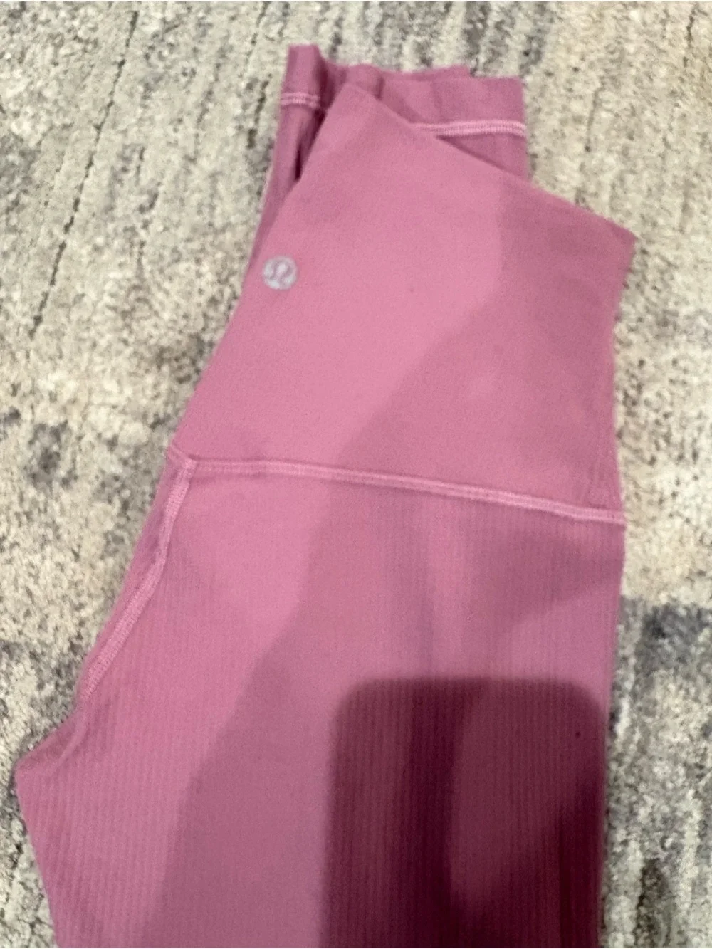 lululemon athletica Ribbed High-Waist Leggings in Mauve